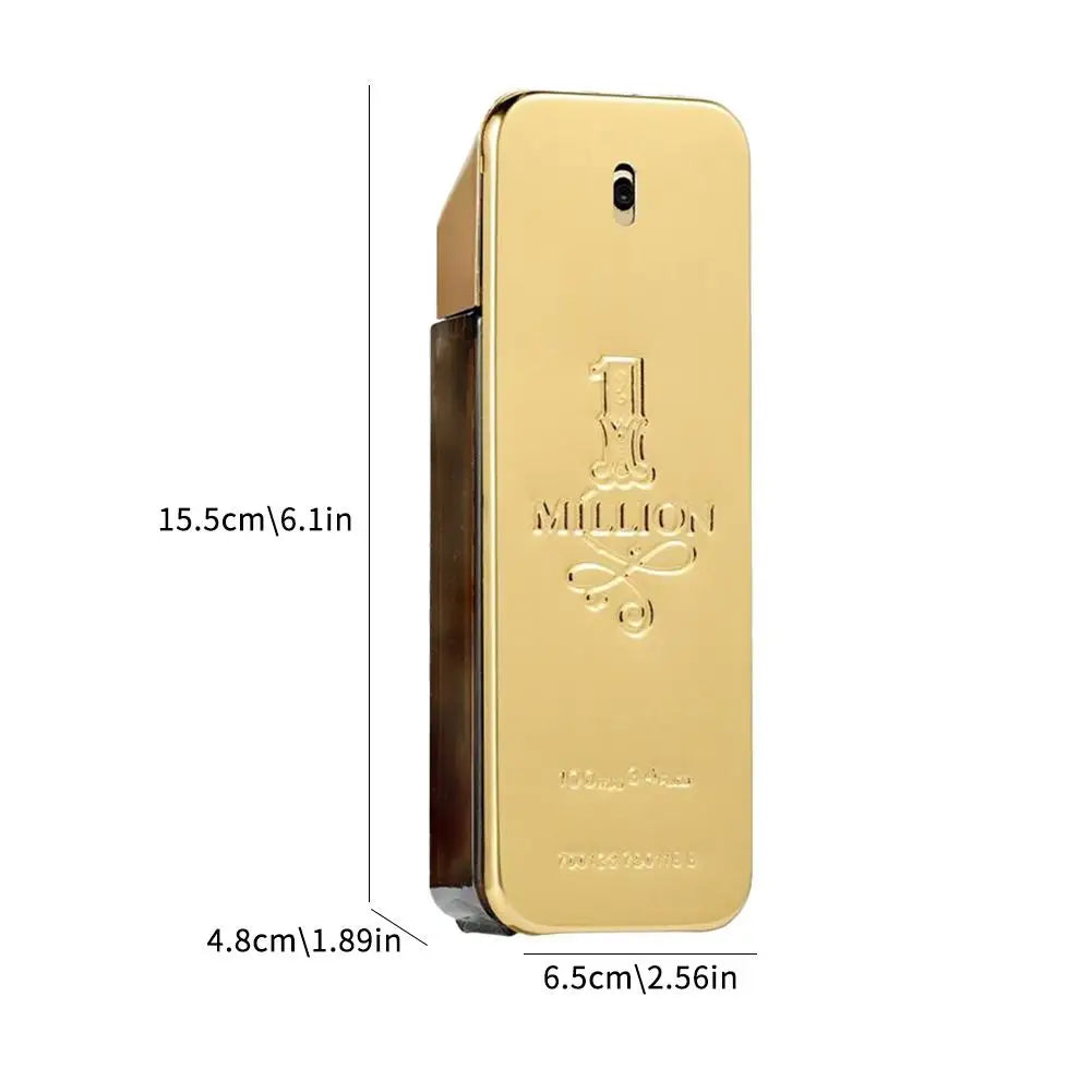 B Golden Millionaire Perfume Wood Leather Note Charming Men's Perfume Deep Aroma Male Fragrance 100ml