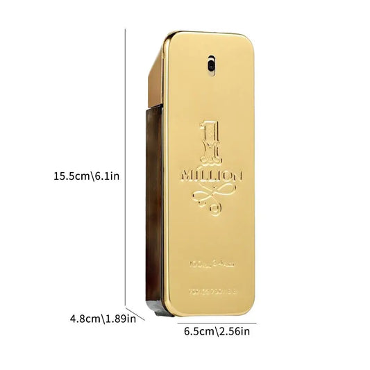 B Golden Millionaire Perfume Wood Leather Note Charming Men's Perfume Deep Aroma Male Fragrance 100ml